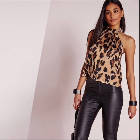 ❣️SALE 3/$25❣️ PLUS SZ Leopard Backless Sexy Halter NWT - Picture 3 of 12